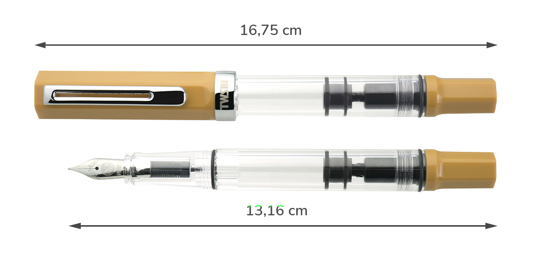Plnicí pero TWSBI ECO Yellow Bahama rozmer